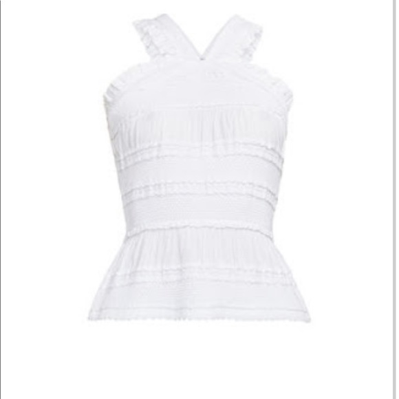 Bcbg WHITE Women's Tops Elinor Striped Halter Top - Picture 3 of 5